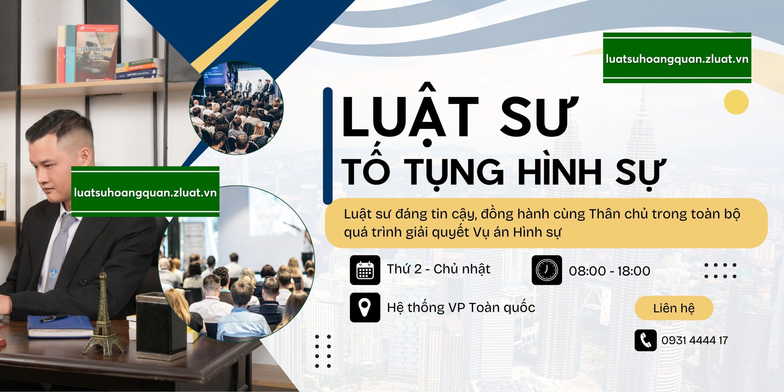 Luật sư Hoàng Quân – Dịch vụ trọn gói Luật sư Hoàng Quân tham gia trong quá trình tố tụng hình sự ở phạm vi Phường Tân Phước, Thành phố Hồ Chí Minh - Ảnh 1